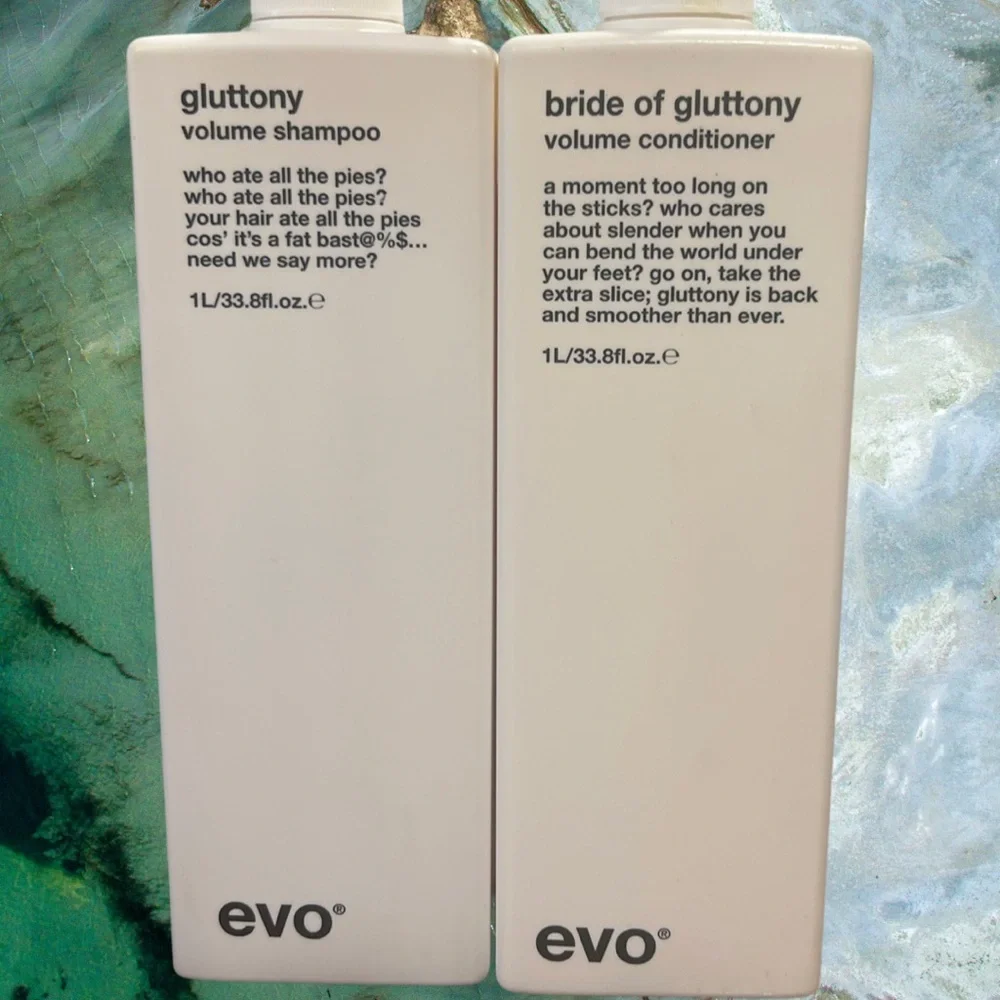 Evo Gluttony Volume Shampoo Conditioner 33.8 oz